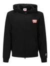 Icecream Roundabout Zip Through Hoodie In Black