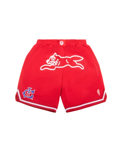 Icecream Kids' Team Ic Running Dog Basketball Short In Red