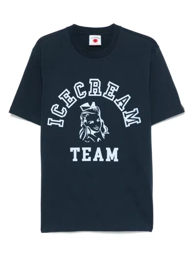 Icecream Team  T-shirt In Blue