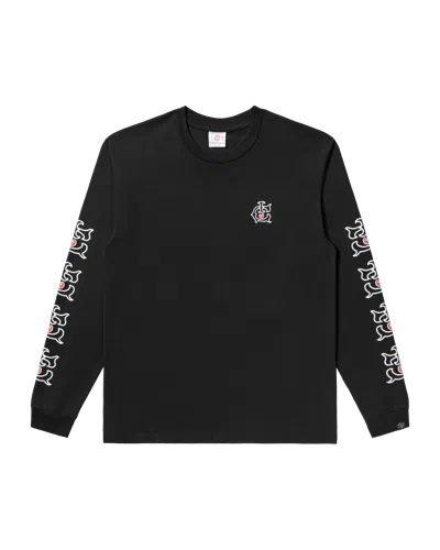 Icecream Kids' Team Logo Ls Tee In Black