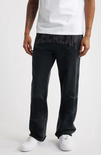 Icecream The Arch French Terry Sweatpants In Black