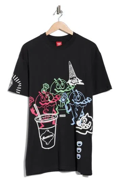 Icecream The Gang Graphic T-shirt In Black