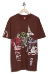 Icecream The Gang Graphic T-shirt In Brown