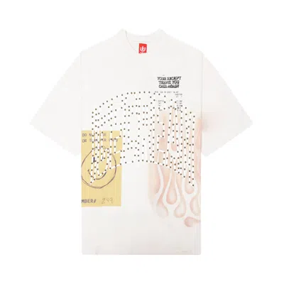 Pre-owned Icecream The Hill Short-sleeve Oversized Knit 'white' | Men's Size L