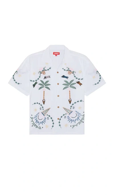 Icecream The Palms Cropped Shirt In 白色