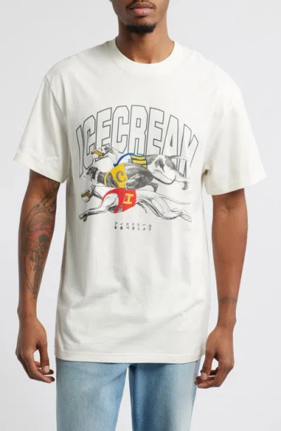 Icecream The Race Graphic T-shirt In Whisper White
