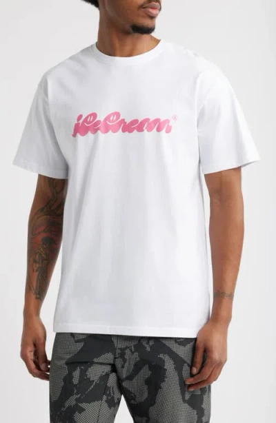 Icecream These Eyes Graphic T-shirt In White