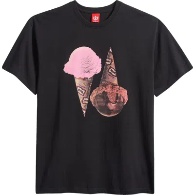 Icecream They Were Cones Graphic T-shirt In Black