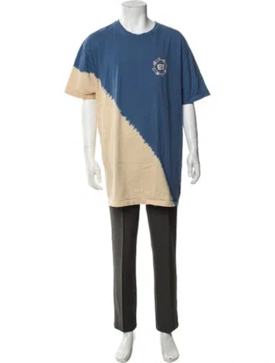 Pre-owned Icecream Tie-dye Print Crew Neck T-shirt In Blue