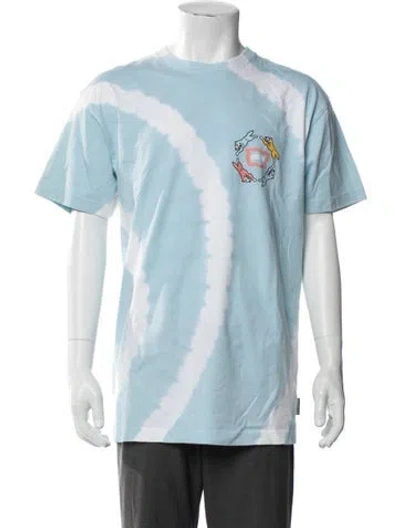 Pre-owned Icecream Tie-dye Print Crew Neck T-shirt In Blue