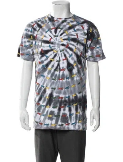 Pre-owned Icecream Tie-dye Print Crew Neck T-shirt In Blue