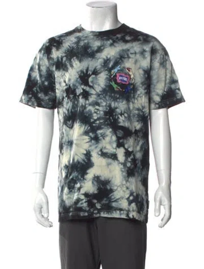 Pre-owned Icecream Tie-dye Print Crew Neck T-shirt In Green