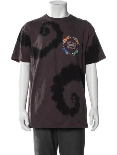 Pre-owned Icecream Tie-dye Print Crew Neck T-shirt In Grey