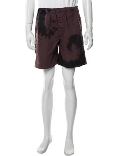 Pre-owned Icecream Tie-dye Print Shorts In Green