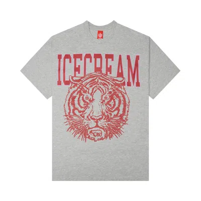 Pre-owned Icecream Tiger Dolla Short-sleeve Tee 'heather Grey' | Men's Size Xl