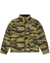 Icecream Tiger Stripe Puffer Jacket In Green
