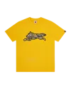 Icecream Tiger Stripe Running Dog T-shirt In Yellow