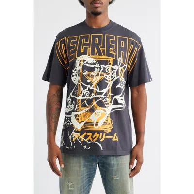 Icecream Time Oversize Graphic T-shirt In Blue