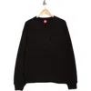 Icecream Tonal Oversize Crewneck Sweatshirt In Black
