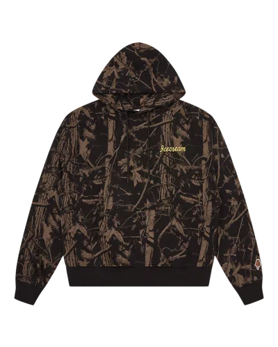 Icecream Kids' Tree Camo Popover Hood In Black