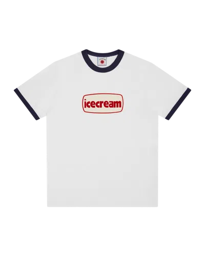 Icecream Kids'  Tub Ringer T-shirt In White