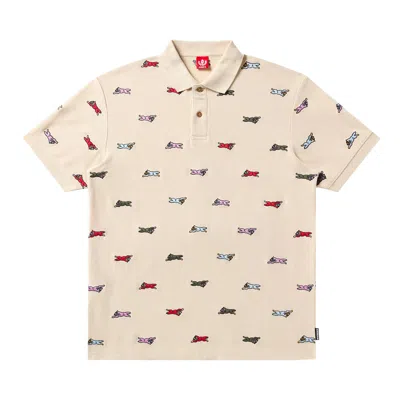 Pre-owned Icecream Universe Short-sleeve Polo 'fog' | White | Men's Size S