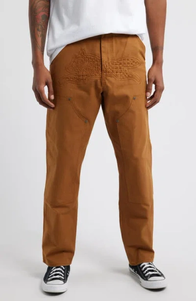 Icecream Vanilla Fit Cotton Canvas Carpenter Pants