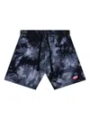Icecream Villain Tie-dye Shorts In Gray