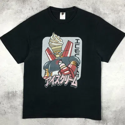 Pre-owned Icecream Vintage  By Billionaire Boys Club Robot Tee Y2k In Black