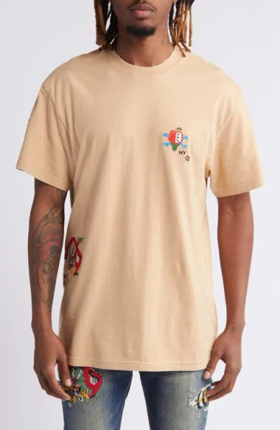 Icecream Voyager Embroidered Graphic T-shirt In Brown
