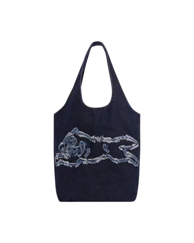 Icecream Kids' Womens Applique Running Dog Tote Bag In Blue