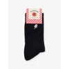 Icecream Womens Black Popsicle Stretch-cotton Blend Socks