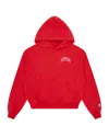 Icecream Womens College Cropped Popover Hood In Red
