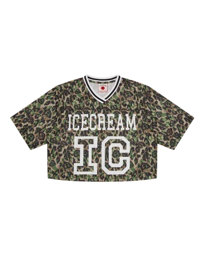 Icecream Kids' Womens Cropped Football Jersey In Green
