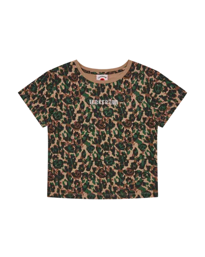 Icecream Kids' Womens Crystal Soft Serve Baby Tee In Brown