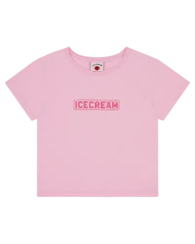 Icecream Kids' Womens Glitter Baby Tee In Pink