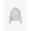Icecream Womens Heather Grey College Crop Logo-print Cotton-jersey Hoody Xs In Gray
