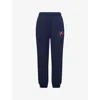 Icecream Womens Navy Cone Embroidered Cotton-jersey Jogging Bottoms Xs In Blue