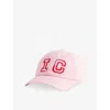 Icecream Womens Pink Cone Embroidered Cotton Baseball Cap