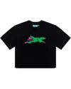Icecream Womens Running Dog Cropped Tee In Black