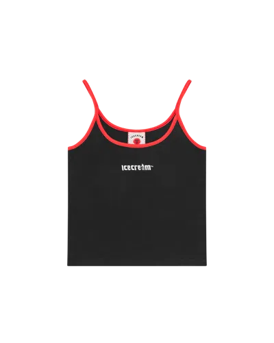 Icecream Kids' Womens Soft Serve Contrast Vest Top In Black