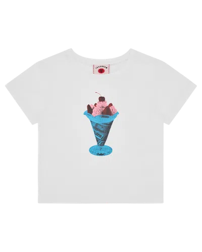 Icecream Kids' Womens Sundae Baby Tee In White