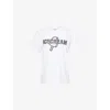 Icecream Womens White Popsicle Graphic-print Cotton-jersey T-shirt Xs In White