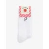 Icecream Womens White Popsicle Stretch-cotton Blend Socks In White
