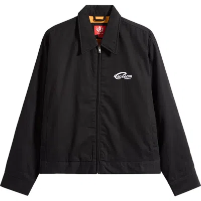 Icecream Work Hard Jacket In Black