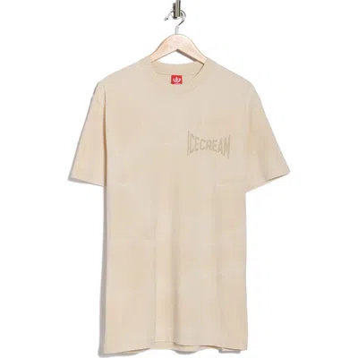 Icecream Wrestle Cotton Jersey Graphic T-shirt In Neutral