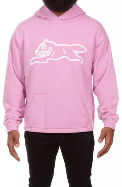 Icecream Yogurt Cotton French Terry Hoodie In Pink