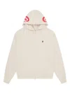 Icecream Zip-up Hoodie In Neutral