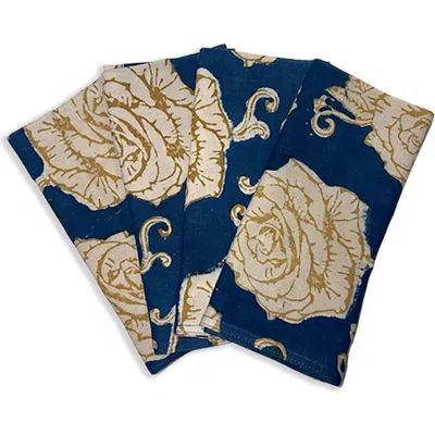 Ichcha Organic Cotton Napkins In Gold
