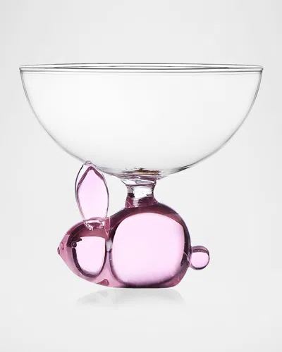 Ichendorf Animal Farm Bowl Rabbit In Pink